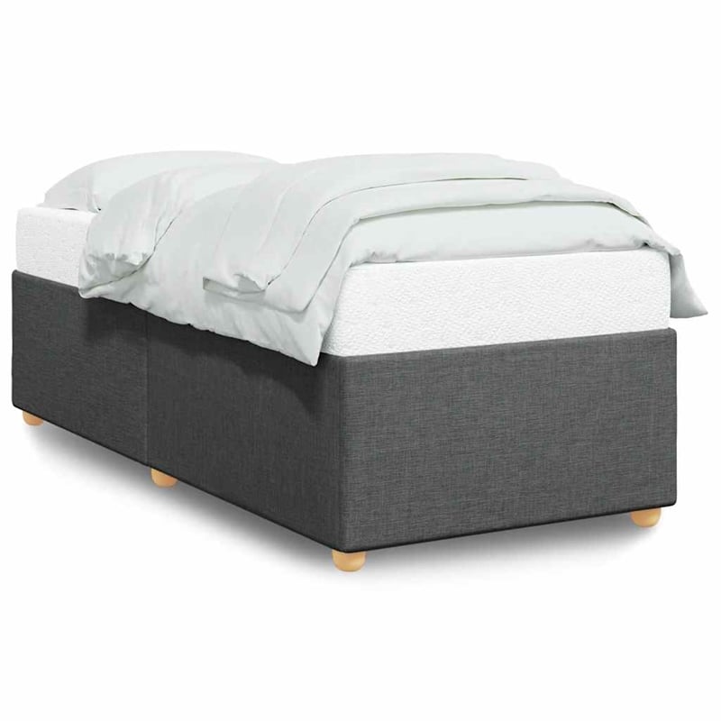 Bowery Hill Contemporary Engineered Wood Twin XL Bed Frame in Dark Gray