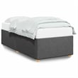 Bowery Hill Contemporary Engineered Wood Twin XL Bed Frame in Dark Gray