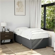 Bowery Hill Contemporary Engineered Wood Twin XL Bed Frame in Dark Gray