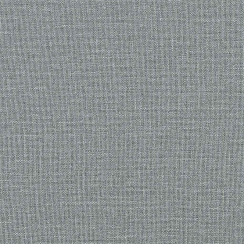 Bowery Hill Contemporary King Without Headboard Bed Frame in Light Gray