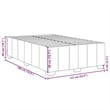 Bowery Hill Contemporary King Without Headboard Bed Frame in Light Gray