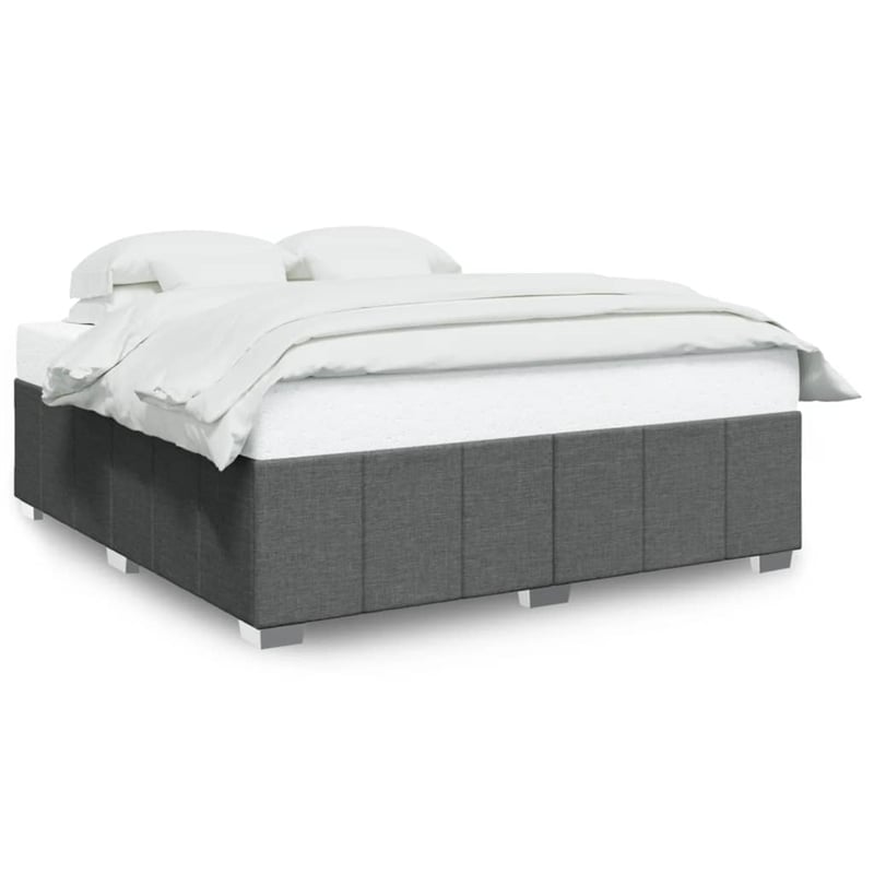 Bowery Hill Engineered Wood California King Bed Frame in Dark Gray