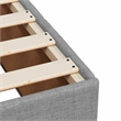 Bowery Hill Contemporary Wood King Bed Frame in Light Gray Finish