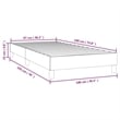Bowery Hill Contemporary Velvet Twin Bed Engineered Wood Frame in Dark Gray