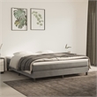 Bowery Hill Contemporary King Engineered Wood Bed Frame in Light Grey