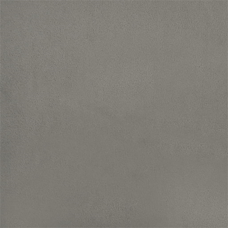 Bowery Hill Velvet California King Bed Frame without Mattress in Light Gray