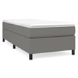 Bowery Hill Contemporary Engineered Wood Twin Bed Frame in Dark Gray
