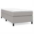 Bowery Hill Contemporary Twin XL Engineered Wood Bed Frame in Light Grey
