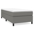 Bowery Hill Contemporary Engineered Wood Twin XL Bed Frame in Dark Gray