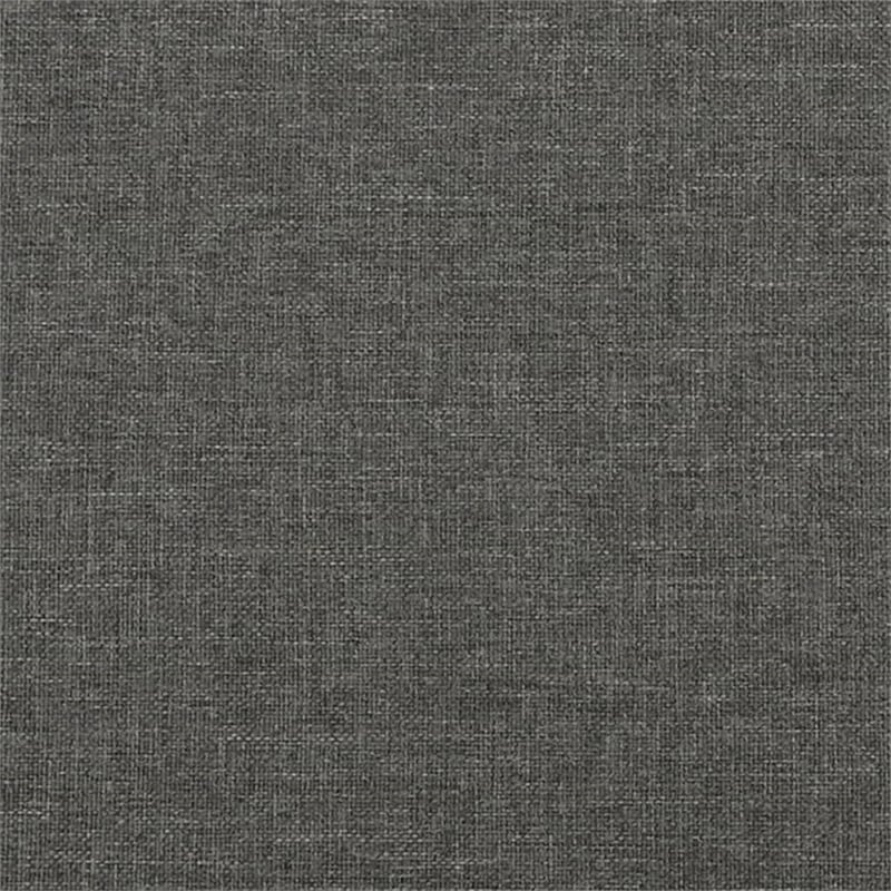 Bowery Hill Contemporary Engineered Wood Twin XL Bed Frame in Dark Gray