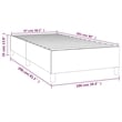 Bowery Hill Contemporary Engineered Wood Twin XL Bed Frame in Dark Gray