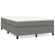 Bowery Hill Contemporary Engineered Wood Full Bed Frame in Dark Grey