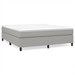 Bowery Hill Contemporary Engineered Wood King Bed Frame in Light Grey