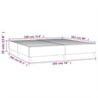 Bowery Hill Contemporary Engineered Wood King Bed Frame in Light Grey