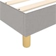 Bowery Hill Contemporary Engineered Wood Full Bed Frame in Light Grey