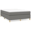 Bowery Hill Contemporary Engineered Wood Bed Queen Frame in Dark Gray