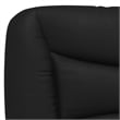 Bowery Hill Engineered Wood Faux Leather Full Bed Frame in Black