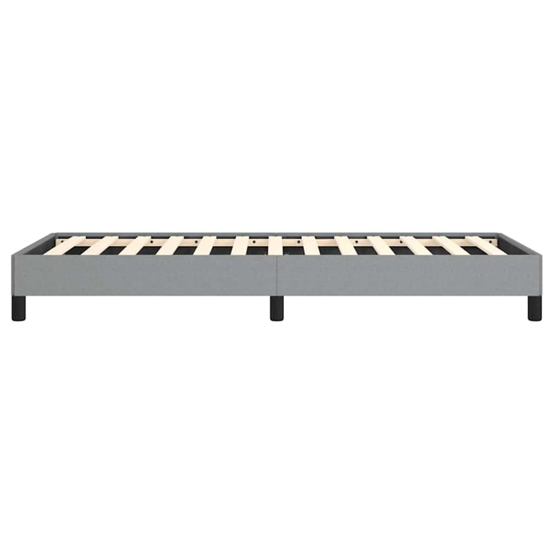 Bowery Hill Contemporary Engineered Wood Twin Bed Frame in Light Grey