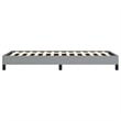 Bowery Hill Contemporary Engineered Wood Twin Bed Frame in Light Grey