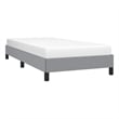 Bowery Hill Contemporary Engineered Wood Twin Bed Frame in Light Grey