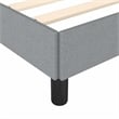 Bowery Hill Contemporary Twin XL Engineered Wood Bed Frame in Light Grey