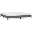 Bowery Hill Contemporary Engineered Wood Bed Frame in Dark Grey