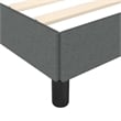 Bowery Hill Contemporary Engineered Wood Bed Frame in Dark Grey