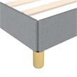 Bowery Hill Contemporary Twin XL Engineered Wood Bed Frame in Light Grey