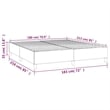 Bowery Hill Engineered Wood California King Bed Frame in White