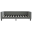 Bowery Hill Contemporary Sleeper Sofa Day Bed in Dark Gray Finish