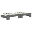 Bowery Hill Contemporary Sleeper Sofa Day Bed in Dark Gray Finish