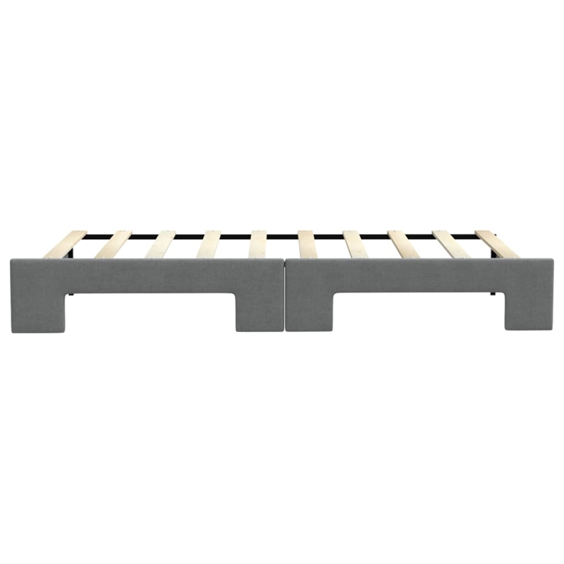 Bowery Hill Contemporary Sleeper Sofa Day Bed in Dark Gray Finish