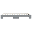 Bowery Hill Contemporary Daybed With Trundle in Light Grey Finish