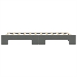 Bowery Hill Contemporary Daybed With Trundle in Dark Gray Finish