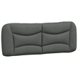 Bowery Hill Contemporary Polyester Upholstery Full Bed Frame Dark Grey
