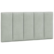 Bowery Hill Contemporary Engineered Wood Twin Bed Frame in Light Grey