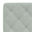 Bowery Hill Contemporary Queen Velvet Bed Frame in Light Grey