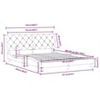 Bowery Hill Contemporary Queen Velvet Bed Frame in Light Grey