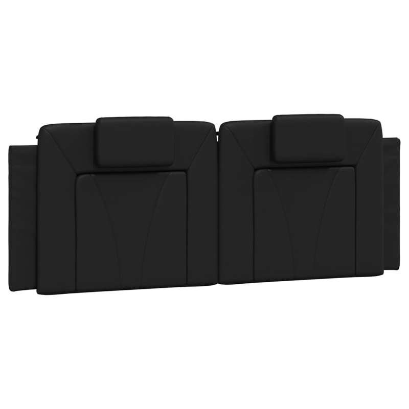 Bowery Hill Contemporary Faux Leather Full Bed Frame in Black