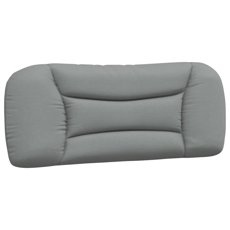 Bowery Hill Polyester Upholstery Twin Bed Frame in Light Grey
