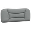 Bowery Hill Polyester Upholstery Twin Bed Frame in Light Grey