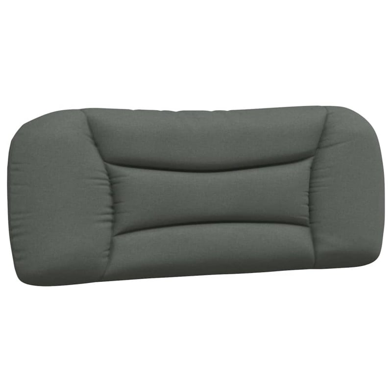 Bowery Hill Faux Leather Twin XL Bed Frame with LED in Dark Gray