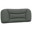 Bowery Hill Faux Leather Twin XL Bed Frame with LED in Dark Gray