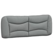 Bowery Hill Solid Pine Wood Bed Frame with LED in Light Gray