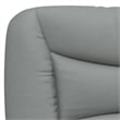 Bowery Hill Solid Pine Wood Bed Frame with LED in Light Gray