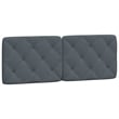 Bowery Hill Engineered Wood Full Bed Frame in Dark Gray Fabric