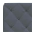 Bowery Hill Engineered Wood Full Bed Frame in Dark Gray Fabric