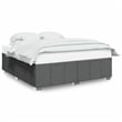 Bowery Hill Contemporary Engineered Wood King Bed Frame in Dark Gray