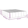 Bowery Hill Contemporary Engineered Wood King Bed Frame in Dark Gray