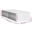 Bowery Hill Contemporary Twin XL Engineered Wood Bed Frame in Light Grey